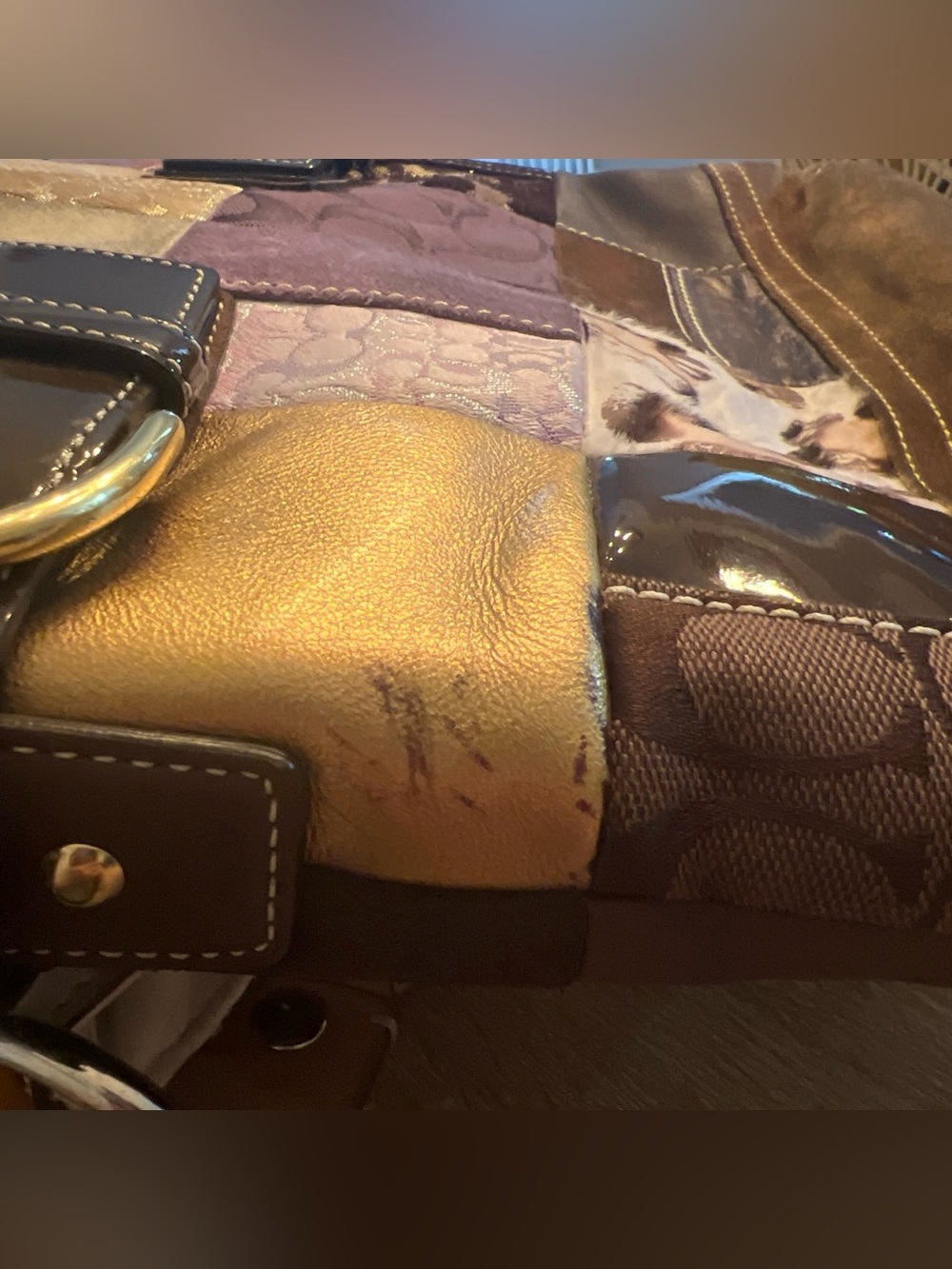 Coach Limited Edition Patchwork Shoulder Bag - Picture 6 of 7